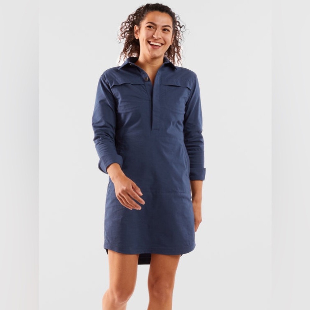 EUC Title Nine Wren Utility Shirt Dress medium